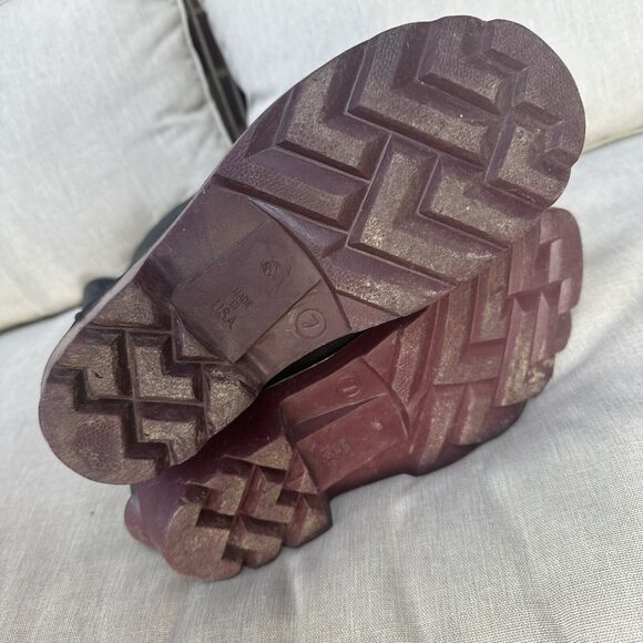 LaCrosse Rubber Mud And Rain Boots Mens 7 Womens 9 Made In USA- Black - Picture 5 of 11